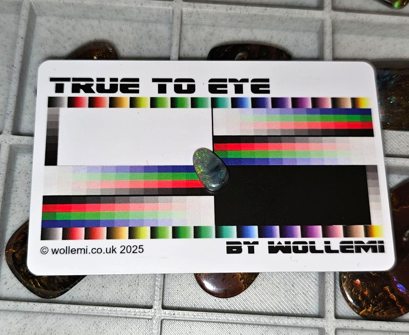 True to Eye by Wollemi - Colour accuracy card